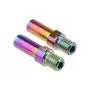 Yaruijia Titanium Alloy Bolt V Brake Bosses Post Ultralight M8 M10 Pitch 1.25mm MTB BMX Bike Service Parts (M8x1.25mm, Rainbow)