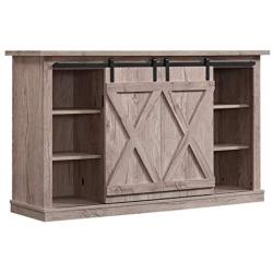 Pamari Wrangler Sliding Barn Door TV Stand, Ashland Pine