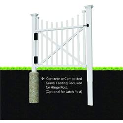 Zippity Outdoor Products ZP19019 Manchester Vinyl Gate, White