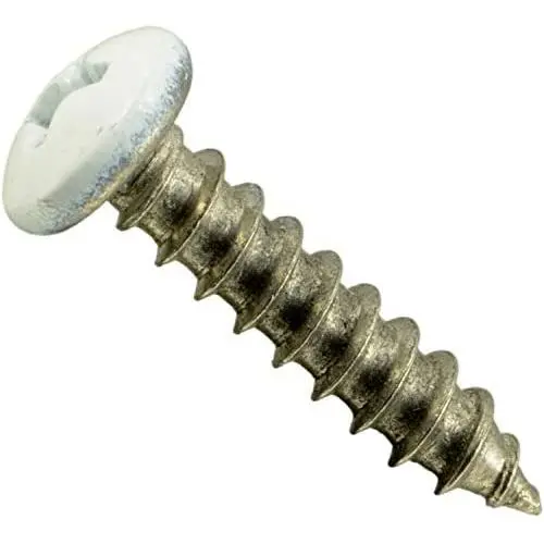Hard-to-Find Fastener White Phillips Pan Sheet Metal Screws Hard-to-Find Fastener White Phillips Pan Sheet Metal Screws