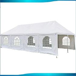 DELTA Canopies 40x20 PVC Frame Tent White - Wedding Party Canopy Shelter