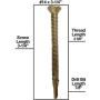 #14 x 3-1/4'' Reamer Tek Torx/Star Head Self-Drilling Wood to Metal Screws - 1 lb ~30 Tek Screws - Tek Screws for Flatbeds, Trailers, or for Fastening Wood to Steel - T-30 Torx Screw Head