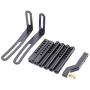 Rc Car Part, Front Rear Bumper Part W/Lights for Rc Crawler Car Traxxas TRX-4 Scx10Ii 90046, Front and Rear Metal Bumpers with Climbing Lights Rc Car Part, Front Rear Bumper Part W/Lights for Rc Crawler Car Traxxas TRX-4 Scx10Ii 90046, Front and Rear Metal Bumpers with Climbing Lights