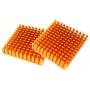 Easycargo 12pcs 40mm Heatsink 40x40x11mm, Aluminum Cooler Cooling Heat Sink for Cooling 3D Printers, TEC1-12706 Thermoelectric Peltier Cooler 40mmx40mmx11mm (Golden-Tone 12pcs)