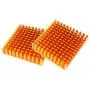Easycargo 12pcs 40mm Heatsink 40x40x11mm, Aluminum Cooler Cooling Heat Sink for Cooling 3D Printers, TEC1-12706 Thermoelectric Peltier Cooler 40mmx40mmx11mm (Golden-Tone 12pcs)