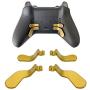 4PCS Metal Paddles Hair Trigger Locks Replacement Kits for Elite Series 2 Controller, Xbox One Elite Controller (Gold)