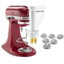 KitchenAid KSMPEXTA Gourmet Pasta Press Attachment with 6 Interchangeable Pasta Plates, White KitchenAid KSMPEXTA Gourmet Pasta Press Attachment with 6 Interchangeable Pasta Plates, White