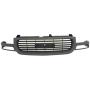 Perfit Liner New Replacement Parts Front Black/Dark Gray Grille Compatible With GMC 99-02 Sierra 1500 Pickup Truck 00-06 Yukon SUV XL 1500 Fits GM1200429 19130786