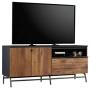 Sauder Boulevard Café Credenza, For TVs up to 60'', Black finish