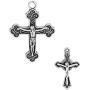 Cross Crucifix Charm Pendants, 100 Pack (50 of Each)