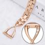 V-MORO Jewelry Bangle Compatible with Galaxy Watch 42mm Bands/Active 44mm 40mm/Samsung Galaxy Watch3 41mm Band Rose Gold Women 20mm Bling Metal Stainless Steel Replacement for Samsung Galaxy Watch 42mm R810 Rose Gold