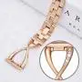 V-MORO Jewelry Bangle Compatible with Galaxy Watch 42mm Bands/Active 44mm 40mm/Samsung Galaxy Watch3 41mm Band Rose Gold Women 20mm Bling Metal Stainless Steel Replacement for Samsung Galaxy Watch 42mm R810 Rose Gold