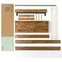 Zinus Tricia Platform Bed, King, Brown