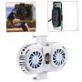 Phone Radiator Gaming Phone Cooling Fan Holder Heat Sink Adjustable Portable for 4-6.5 Inches Phones White