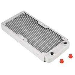 Richer-R Aluminum Radiator,White Heatsink Cooler Cooling Kit,Heat Sink Computer Water Cooling Liquid Heat Exchanger(240mm)