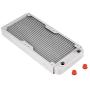 Richer-R Aluminum Radiator,White Heatsink Cooler Cooling Kit,Heat Sink Computer Water Cooling Liquid Heat Exchanger(240mm)