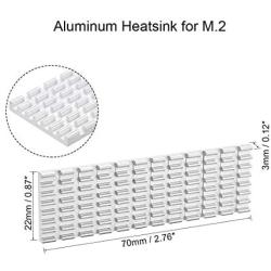uxcell Aluminum Heatsink 70x22x3mm for M.2, for 2280 SSD