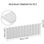 uxcell Aluminum Heatsink 70x22x3mm for M.2, for 2280 SSD
