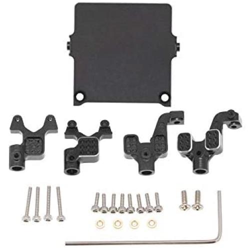 Facibom Metal Front & Rear Adjustable Shock Damper Towers Mount Upgrade Accessories for 1/24 RC Crawler Axial SCX24 90081 Parts