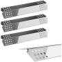 Quanzhongdian Repair Kit, Stainless Heat Plate Tent Shield, Grill Pipe Burners, Carry Over Crossover Tube, Igniter Replacement Repair kit for Charbroil 4 Burner 463241113, 463449914 Gas Grill Models