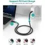 USB C to USB C 3.1 Gen 2 Cable 10Gbps Data Transfer, NIMASO 4K Video Output Monitor Cable 100W PD Fast Charging Compatible with Thunderbolt 3, MacBook Pro, iPad Pro, Galaxy S21, Google Pixel - 3.3FT USB C to USB C 3.1 Gen 2 Cable 10Gbps Data Transfer, NIMASO 4K Video Output Monitor Cable 100W PD Fast Charging Compatible with Thunderbolt 3, MacBook Pro, iPad Pro, Galaxy S21, Google Pixel - 3.3FT