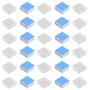 30pcs Aluminum Heatsink 14x14x6mm / 0.55x0.55x0.24 inches with Thermal Conductive Adhesive Tape for Raspberry pi Electronic Chip MOS IC Diode Triode Cooling Heat Dissipation