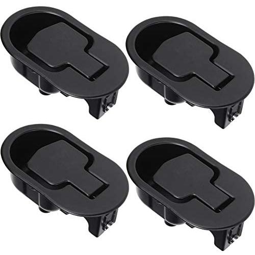 STARVAST Recliner Couch Release Handle Pack of 4, Universal Black Metal Recliner Pull Handle Replacement Parts Sofa Release Lever Handle fits Ashley and Major Recliner Brands
