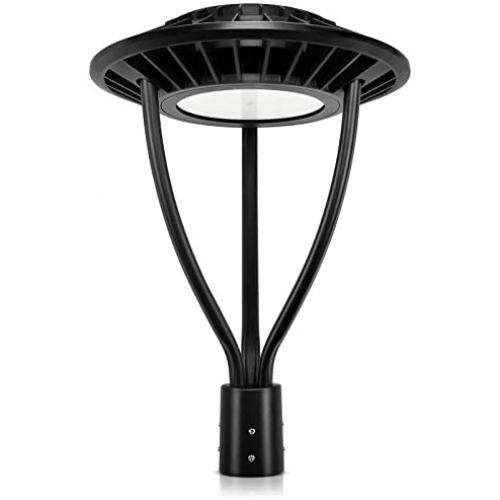Led Post Top Pole Lights LED Circular Area Light 150W 21,000Lm 5000K Daylight (700W Equivalent) Outdoor Lamp Top Pathway Pole Light Fixture for School Street Light Yard Light
