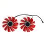inRobert FDC10U12S9-C Video Card Fan Replacement Red Fan for XFX RX 570 RS Graphic Card RX570 Cooler