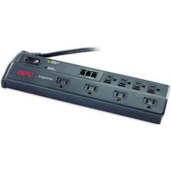 APC Surge Protector with Telephone and DSL Protection, P8T3, 2525 Joules, 8 Outlet Surge Protector Power Strip Gray