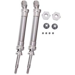 2PCS RC Metal Rear CVD Drive Shaft Set Spare Part Fit for Traxxas Slash 1/10 RC Car NSV775 Model Car (Titanium )