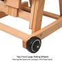 MEEDEN Versatile Studio H-Frame Easel - All Media Adjustable Beech Wood Studio Easel, Painting Floor Easel Stand, Movable and Tilting Flat Available, Holds Canvas Art up to 77''
