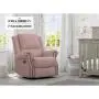 Delta Children Dylan Nursery Recliner Glider Swivel Chair, Blush Delta Children Dylan Nursery Recliner Glider Swivel Chair, Blush
