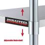 DuraSteel Stainless Steel Work Table 24'' x 12'' x 34'' Height w/ 4 Caster Wheels - Food Prep Commercial Grade Worktable - NSF Certified - Good For Restaurant, Business, Warehouse, Home, Kitchen, Garage