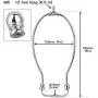 8 Inch Lamp Harp Holder, DIY Lighting Accessories with Saddle and Solid Metal Finial Horn Frame Lampshade Bracket for Table/Floor Lamps Fitting (Silver-2pcs) 8 Inch Lamp Harp Holder, DIY Lighting Accessories with Saddle and Solid Metal Finial Horn Frame Lampshade Bracket for Table/Floor Lamps Fitting (Silver-2pcs)