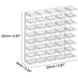 uxcell Electronic Radiators Heatsink for MOS GPU IC Chip Silver 22 x 22 x 6 mm 8pcs