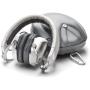 V-MODA XS On-Ear Folding Design Noise-Isolating Metal Headphone (White Silver)
