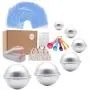 Bath Bomb Mold Set 228 Pieces - 200 Packs Shrink Wrap Bags,12 Pieces of DIY Metal Mould,Spoons,Gift Bags,Mini Heat Sealer (Instruction Included) Bath Bomb Mold Set 228 Pieces - 200 Packs Shrink Wrap Bags,12 Pieces of DIY Metal Mould,Spoons,Gift Bags,Mini Heat Sealer (Instruction Included)