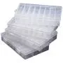4PCS Clear White Plastic Organizer Box with Dividers 24 Grid Storage Containers Jewelry Storage Box with Dividers for Beads Earrings Necklaces Rings Metal Parts Accessories Screws Button Storage 4PCS Clear White Plastic Organizer Box with Dividers 24 Grid Storage Containers Jewelry Storage Box with Dividers for Beads Earrings Necklaces Rings Metal Parts Accessories Screws Button Storage