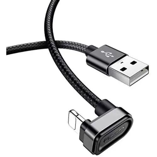 iPhone Charger Cable,ROCK Metal Charge & Sync Cable,180 Degree U-Shaped Nylon Braided Data Cord for Gaming, for iPhone X/iPhone 8/8 Plus/7/7 Plus/6/6 Plus/5s/iPad. (Black) iPhone Charger Cable,ROCK Metal Charge & Sync Cable,180 Degree U-Shaped Nylon Braided Data Cord for Gaming, for iPhone X/iPhone 8/8 Plus/7/7 Plus/6/6 Plus/5s/iPad. (Black)