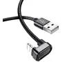 iPhone Charger Cable,ROCK Metal Charge & Sync Cable,180 Degree U-Shaped Nylon Braided Data Cord for Gaming, for iPhone X/iPhone 8/8 Plus/7/7 Plus/6/6 Plus/5s/iPad. (Black) iPhone Charger Cable,ROCK Metal Charge & Sync Cable,180 Degree U-Shaped Nylon Braided Data Cord for Gaming, for iPhone X/iPhone 8/8 Plus/7/7 Plus/6/6 Plus/5s/iPad. (Black)