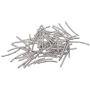 Prettyia 200 Pieces Metal Engraved Curved Tube Spacer Noodle Bead DIY Bracelets Necklaces Loose Bead Jewelry Making Accessories Findings