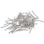 Prettyia 200 Pieces Metal Engraved Curved Tube Spacer Noodle Bead DIY Bracelets Necklaces Loose Bead Jewelry Making Accessories Findings