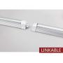 Kihung LED Shop Light 4ft, 40w 5200 Lumen 6000K (Super Bright White), V Shape T8 LED Tube Light, Clear Cover, Integrated 4 Foot Strip Light Fixture for Garage Warehouse Workshop Basement, 8-Pack