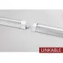 Kihung LED Shop Light 4ft, 40w 5200 Lumen 6000K (Super Bright White), V Shape T8 LED Tube Light, Clear Cover, Integrated 4 Foot Strip Light Fixture for Garage Warehouse Workshop Basement, 8-Pack