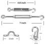 Litcher Globe String Light Suspension Kit, Outdoor Light Guide Wire, Vinyl Coated Stainless Steel Steel Cable,Include 150fts Transparent PVC and 304 Stainless Steel Wire Cable, Turnbuckle and Hooks Litcher Globe String Light Suspension Kit, Outdoor Light Guide Wire, Vinyl Coated Stainless Steel Steel Cable,Include 150fts Transparent PVC and 304 Stainless Steel Wire Cable, Turnbuckle and Hooks