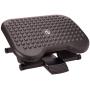 Mind Reader Comfy Rest, Ergonomic Foot, Pressure Relief for Comfort, Back, and Body, 3 Height, Black