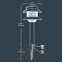Sterno Home GL22627BK Outdoor Path, Plastic 2-Tier Low Voltage Landscape Lighting, 8.66 x 5.2-Inches (4W Warm White/15 Lumens), 1-Pack, Black Sterno Home GL22627BK Outdoor Path, Plastic 2-Tier Low Voltage Landscape Lighting, 8.66 x 5.2-Inches (4W Warm White/15 Lumens), 1-Pack, Black