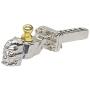 Ky-RC Simulation Climbing Parts Metal Skull Trailer Hook Split Design for scx10 scx10 ii scx10 iii 90046 trx41/10 RC Car (Silver)