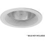 48 Pack - 6 Inch Recessed Can Light Trim - White Metal Step Baffle for 6'' Inch Recessed Can - Fits Halo/Juno Remodel Recessed Housing - BR30/PAR30/R30